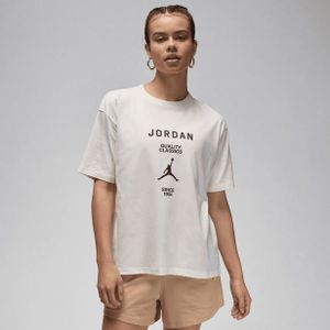 Jordan - Gfx - T-shirt - Beige - 100% Katoen - Oversized Pasvorm