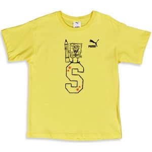 Puma X Spongebob Unisex T-shirts - Geel  - Katoen Jersey - Foot Locker