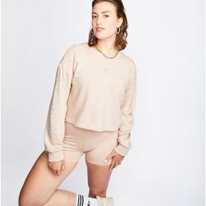 Adidas Slouchy Crew Sweatshirt Dames Sweatshirts - Beige  - Foot Locker