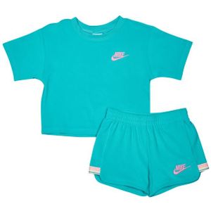 Nike Terry Trainingspakken Peuter - Groen - Maat 92 - 98 CM - Katoen French Terry