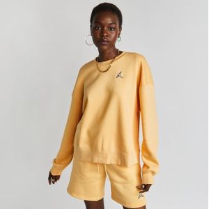 Jordan Flight Dames Sweatshirts - Geel  - Foot Locker