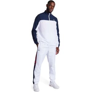 Lacoste - WH8989 - Trainingspak - White Navy Blue Grenadine - 100% Gerecycled Polyester