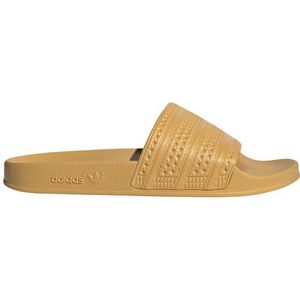 Adidas adilette Heren Slippers en Sandalen - Geel - Maat: 43 1/3 - Mesh/Synthetisch - Foot Locker