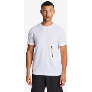 Puma tech Heren T-shirts - Wit  - Katoen Jersey - Foot Locker