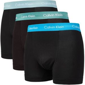 Calvin Klein Trunk 3 Pack Unisex Ondergoed - Blauw  - Foot Locker