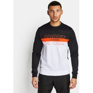 Lacoste Colorblock Heren Sweatshirts - Zwart  - Poly Fleece - Foot Locker