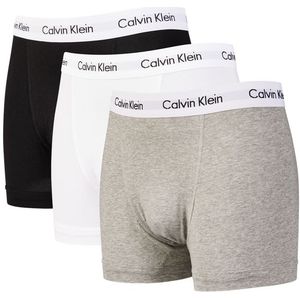 Calvin Klein Trunk 3 Pack Unisex Ondergoed - Zwart  - Foot Locker