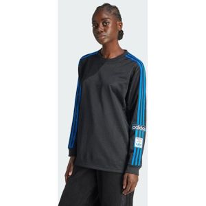 Adidas Adibreak Long Sleeve Mesh Dames T-shirts - Zwart  - Katoen Canvas - Foot Locker