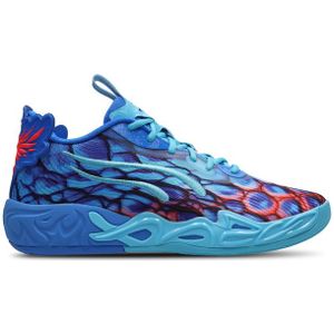PUMA - MB.04 Lo Alien Skins - Basketbalschoenen - Blauw/Roze/Groen - Nitrofoam