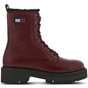 Tommy Jeans Urban Dames Schoenen - Rood - Maat: 36 - Leer - Foot Locker
