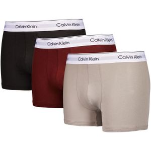 Calvin Klein Trunk 3 Pack Unisex Ondergoed - Rood - Maat: M - Foot Locker