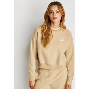 Puma Classics Dames Sweatshirts - Bruin  - Katoen Fleece - Foot Locker
