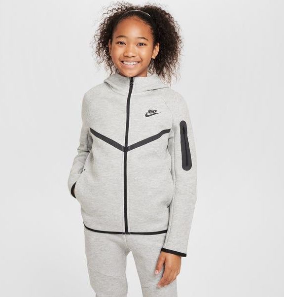 Nike Tech Fleece Unisex Hoodies - Grijs - Maat: 147 - 158 CM - Foot Locker