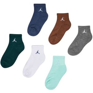 Jordan Kids Ankle 6 Pack Unisex Sokken - Groen - Maat: 35 - 38 - Foot Locker