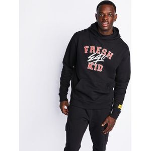 Fresh Ego Kid Varsity Over The Head Hoody Heren Hoodies - Zwart  - Katoen Fleece - Foot Locker