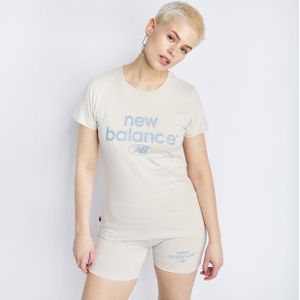 New Balance Essentials Dames T-shirts - Wit  - Foot Locker
