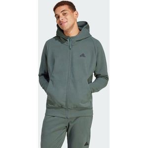 Adidas Z.n.e. Winterized Full-zip Hooded Heren Trainingspakken - Groen  - Katoen Canvas - Foot Locker