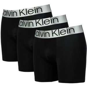 Calvin Klein Boxer Brief 3 Pack Unisex Ondergoed - Zwart  - Katoen - Foot Locker
