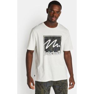 Timberland Camo Heren T-shirts - Wit  - Katoen Jersey - Foot Locker