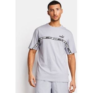 Puma Essentials+ Tape Heren T-shirts - Grijs  - Foot Locker