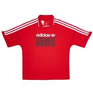 Adidas Street Unisex T-shirts - Rood - Maat: 129 - 134 CM - Foot Locker