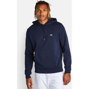 Lacoste Small Croc Heren Hoodies - Blauw  - Katoen Fleece - Foot Locker