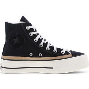 Converse Ctas Lift Platform High Dames Schoenen - Zwart  - Textil, Synthetisch - Foot Locker