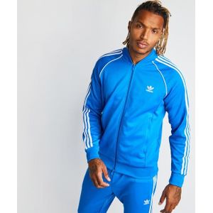 Adidas - Track Jacket - Blue Bird - Wit - 100% Polyester