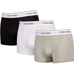 Calvin Klein Trunk 3 Pack Unisex Ondergoed - Grijs - Maat: S - Foot Locker