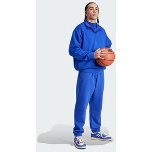 Adidas One Bball Half-zip Heren Sweatshirts - Blauw  - Katoen Canvas - Foot Locker