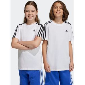 Adidas Essentials 3-stripes Unisex T-shirts - Wit  - Katoen Jersey - Foot Locker