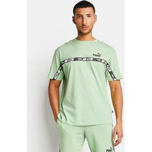 Puma Essentials+ Tape Heren T-shirts - Groen  - Foot Locker