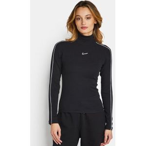 Nike Dance Longsleeve Dames T-shirts - Zwart  - Katoen Jersey - Foot Locker