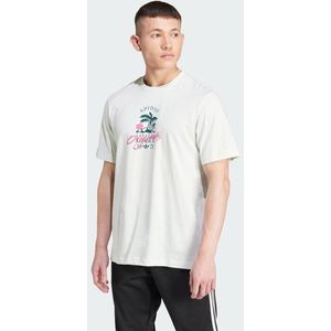 Adidas Originals Leisure League Logo Heren T-shirts - Groen  - Katoen Jersey - Foot Locker