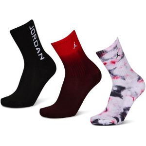 Jordan Kids Jumpman Crew 3 Pack Unisex Sokken - Zwart - Maat: 39 - 42 - Katoen - Foot Locker