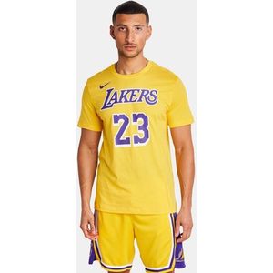Nike NBA Heren T-shirts - Geel  - Katoen Jersey - Foot Locker