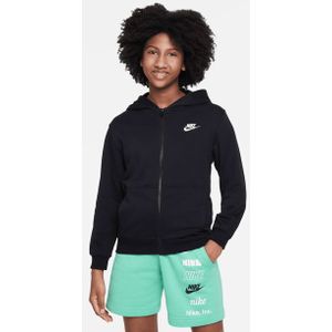 Nike - Club - T-shirt - Zwart - Katoen Fleece