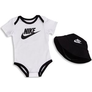 Nike Bucket Hat & Bodysuit 2 Pc Set Unisex Geschenksets - Wit  - Foot Locker