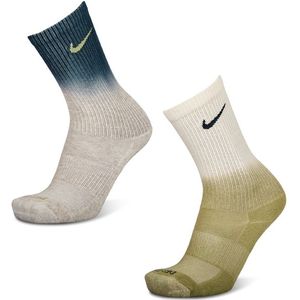 Nike Crew 2 Pack Unisex Sokken - Grijs - Maat: 38 - 42 - Foot Locker