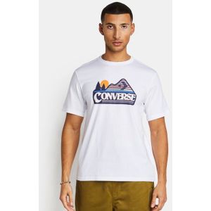 Converse All Star Heren T-shirts - Wit  - Katoen Jersey - Foot Locker