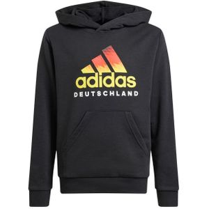 Adidas Germany Unisex Hoodies - Zwart  - Katoen Jersey - Foot Locker