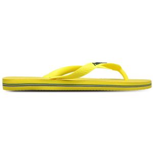Havaianas Brasil Logo Heren Slippers en Sandalen - Geel  - Leer - Foot Locker