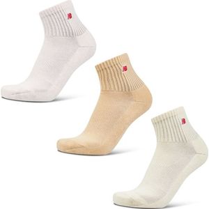 New Balance Quarter 3 Pack Unisex Sokken - Wit - Maat: 35-38 - Foot Locker