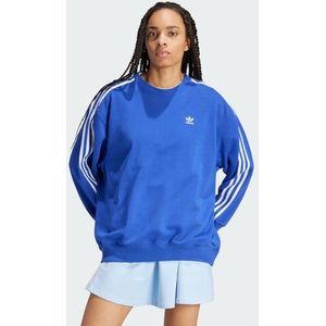 Adidas 3-stripes Oversized Crew Dames Sweatshirts - Blauw  - Katoen Jersey - Foot Locker