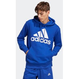 Adidas Essentials Big Logo Heren Hoodies - Blauw  - Katoen Jersey - Foot Locker
