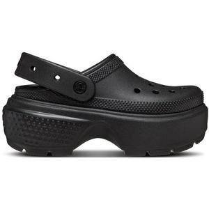 Crocs Stomp Dames Slippers en Sandalen - Zwart  - Thermoplastische - Foot Locker