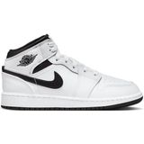 Jordan 1 Mid Unisex Schoenen - Wit  - Textil, Leer - Foot Locker