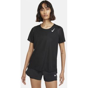 Nike Dri-fit Race Short-sleeve Dames Trainingspakken - Zwart  - Katoengeweven - Foot Locker