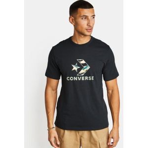 Converse All Star Heren T-shirts - Zwart  - Katoen Jersey - Foot Locker