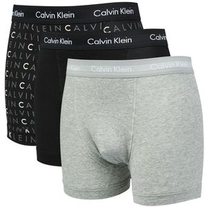 Calvin Klein Trunk 3 Pack Unisex Ondergoed - Zwart  - Foot Locker